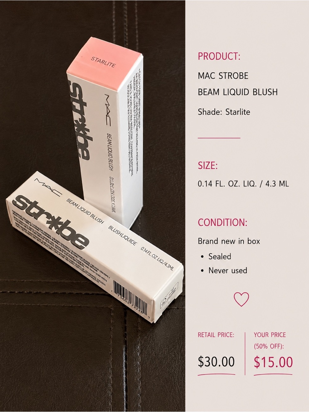 MAC Cosmetics Strobe Beam Liquid Blush — Starlite Pink